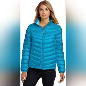Marmot 800 Fill Jena Puffer Down Insulated Jacket in Blue Sea